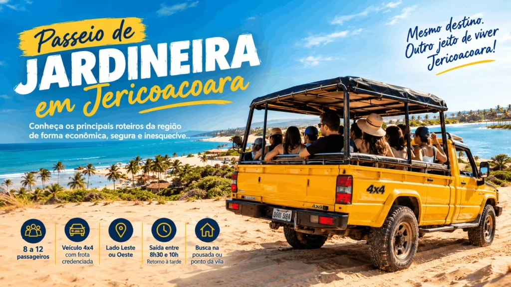 Passeio de jardineira em Jericoacoara pelo Lado Leste